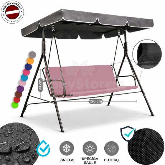 Z-HOME, 120 x 93 cm, Art.63207S, replacement garden swing seat cover, waterproof base material
