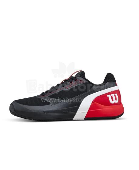 МУЖСКИЕ ТЕННИСНЫЕ КРОССОВКИ WILSON RUSH PRO 5 Черный / Инфракрасный / Белый