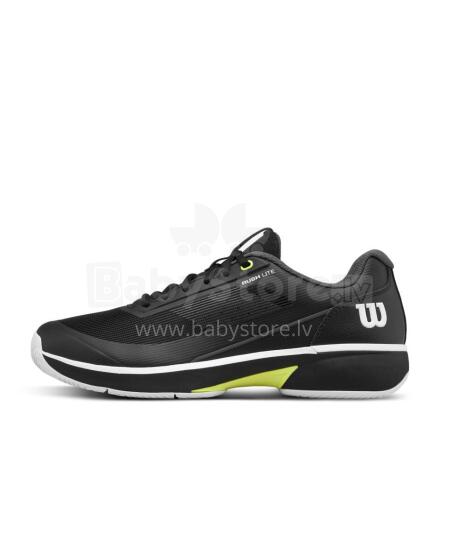 МУЖСКИЕ ТЕННИСНЫЕ КРОССОВКИ WILSON RUSH LITE 5 Черный / Белый / Безопасный Желтый