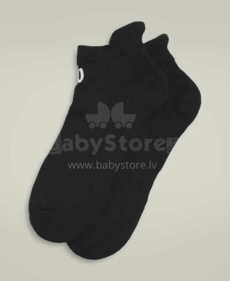 U CUSHIONED ANKKLE TAB SOCK  / BLACK