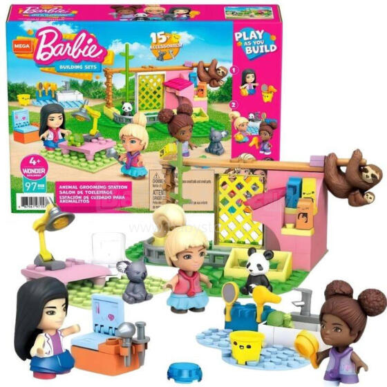 Block - 71576 / GYH09 - MEGA BLOCKS - BARBIE - ANIMAL GROOMING STATION