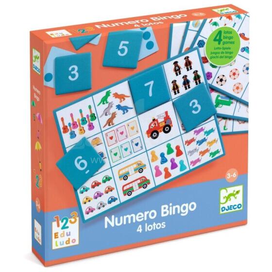 Izglītojoša spēle - Ciparu bingo (4 spēles)