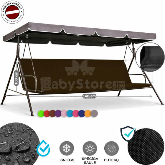 Z-HOME, 140 x 100 cm, Art.63207T, replacement garden swing seat cover, waterproof base material