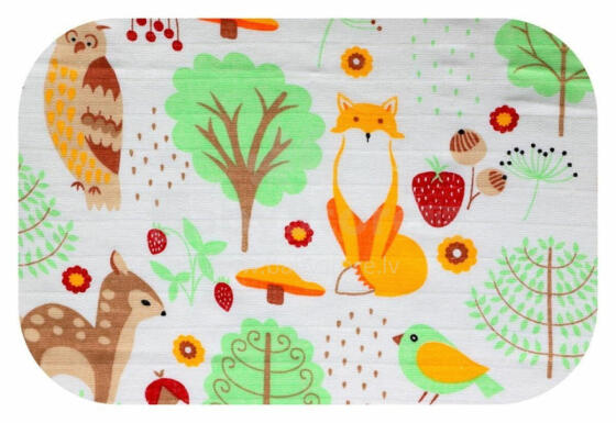 Diaper - 25813- TETRA PRINT - EGA - LUX - SARNA W LESIE  - size 70x80 cm