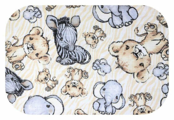 Diaper - 8210 - TETRA DRUK - EGA - SAFARI - CREME- size 70x80 cm