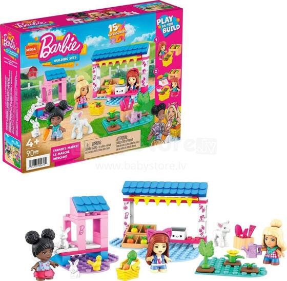 Bloki - 24704 - MEGA - BARBIE - LAUKSAIMNIEKU TIRGUS - 90 gabali
