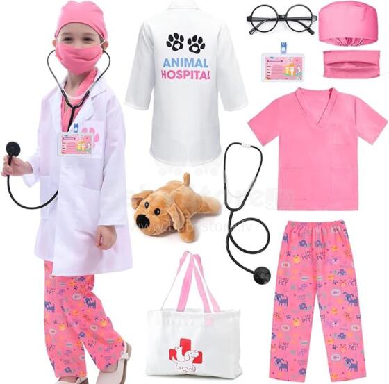 Bebe Basic Doctor Set Surgical Art.283873 Blue Комплект для юного/смелого врача Ветеринар