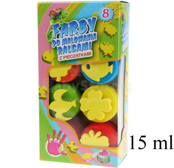 Finger Painting - 32482 - with STAMPS - 8 colors