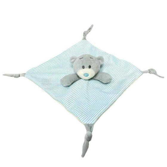Toy Blanket - 99942 - MILUŚ - TEDDY BEAR - BLUE / CREME - size 25 cm