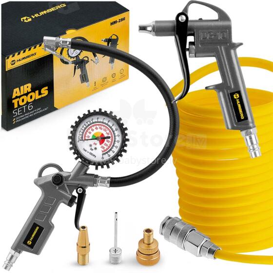6 pneimatisko rīku komplekts kompresoram Humberbg HM-256