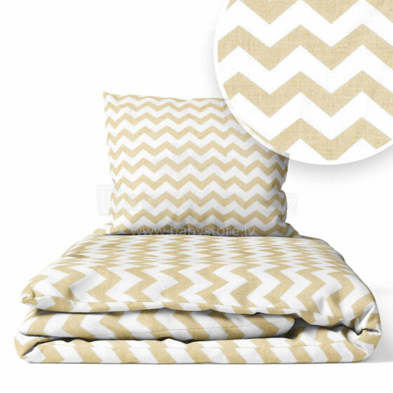 Vāku komplekts - 2 gab - 135x100, 40x60 - ZIGZAG - BEIGE