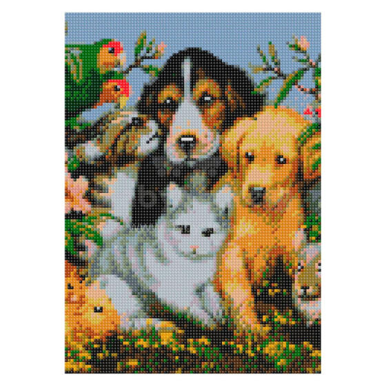Daimond Mosaic - 47111- DZĪVNIEKI - izmērs 30x40 cm