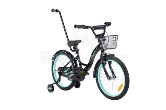 Velosipēds - XXV - TOMABIKE 20" - PLATĪNS - MELNS / TURKUS