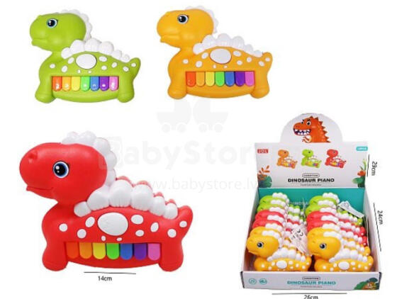 Bērnu klavieres - 50660 - DINO - 14 cm