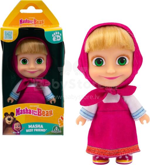 Masha and Bear Toys  Art.MHA001  Lelle Maša no bērnu iemīļotās multiplikācijas filmiņas „Maša un Lācis”
