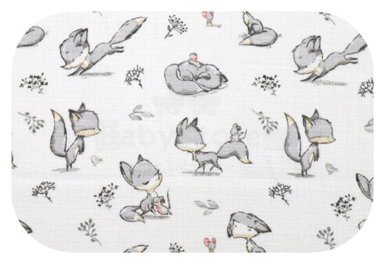 Autiņš - 30503 - TETRA PRINT - EGA - FOX - PELĒKS - izmērs 70x80 cm