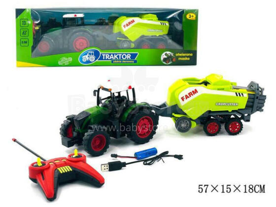 TRAKTORS AR RADIO-LĀDĒTĀJU
