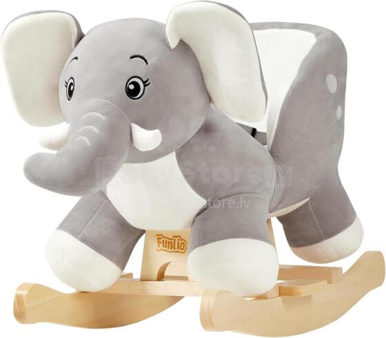 Rocking  Chair Elephant Art.285455 Mīksts šūpuļzirdziņš ar muguriņas atbalstu (Šupuļzirgs)