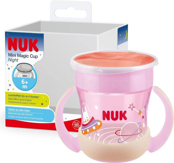 Mini Magic Cup Learning Cup Leak-proof 360° Art.285627 Мини-чашка  с ручкой-непроливайкой 6+,160мл