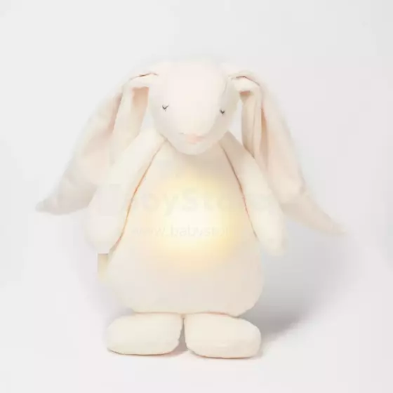Moonie 2.0 Humming Bunny Art.285923 Cream  Bērnu miega nakts lampiņa Zaķītis  0+ mēn.