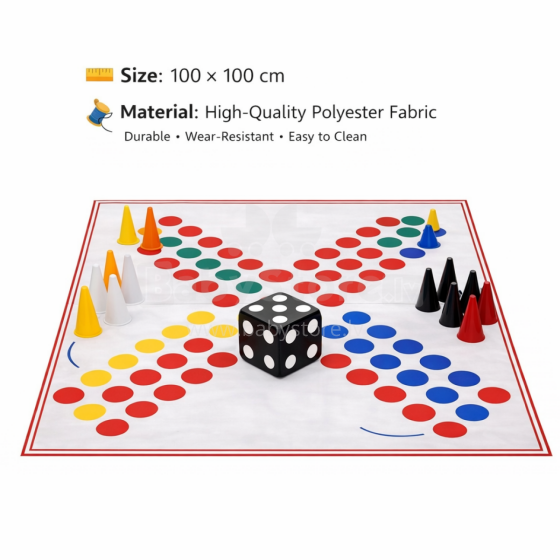 Bebe Basic Riču Raču Art.L101514001 Large classic game Richu-Rachu 1 x 1 m + bag