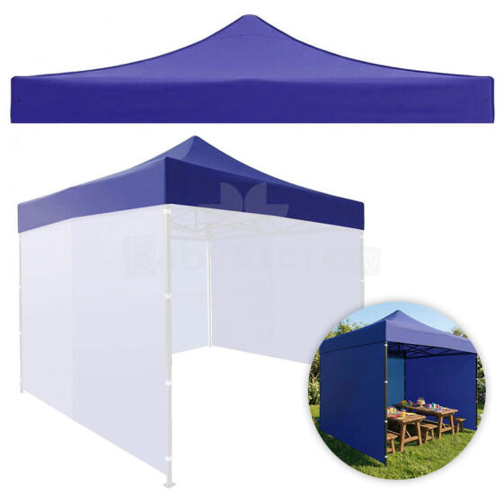 Roof cover 3x3 m for a garden pavilion tent 420D PVC, blue, MultiGarden