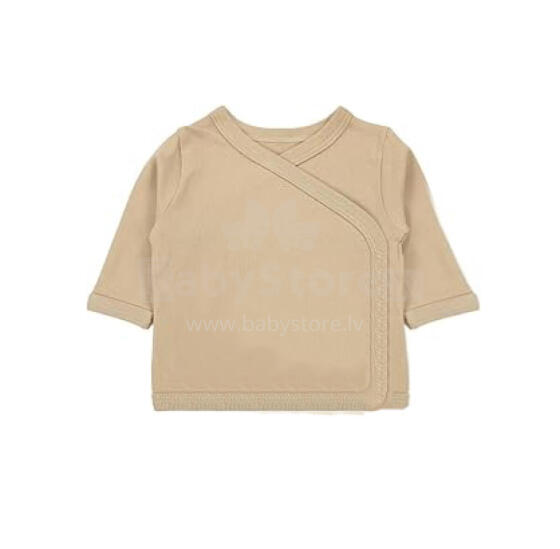 La Bebe™ Long-Sleeved Wrap Shirt for Newborn (1 pc), Art.024623, Size 56, 100% Cotton