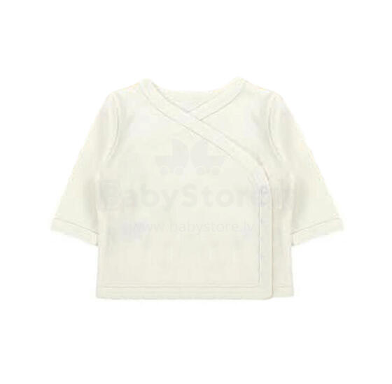 La Bebe™ Long-Sleeved Wrap Shirt for Newborn (1 pc), Art.024625, Size 56, 100% Cotton
