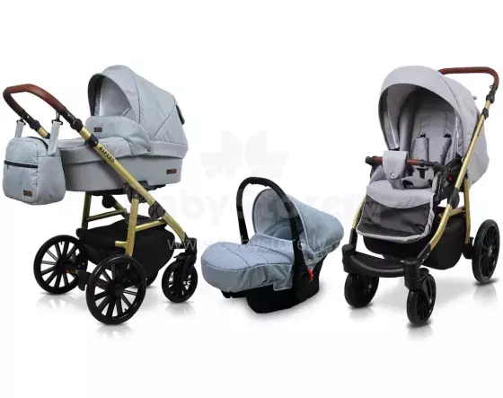 Babylux Aspero Art.286119 Silver Flex Universālie rati/ratiņi 3 in1