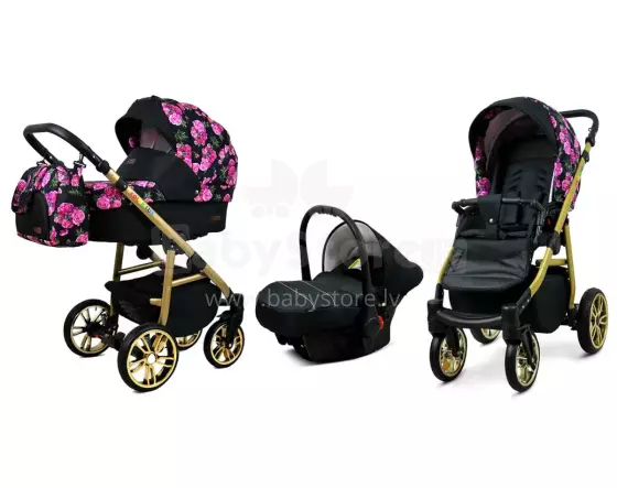 Babylux Color Lux Art.286190 Bouguets Peony Universālie rati/ratiņi 3 in1