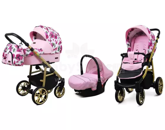 Babylux Color Lux Art.286191 Bouguets Peony Universal 3-in-1 stroller