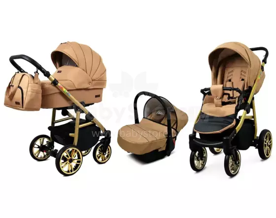 Babylux Color Lux Art.286204 Sand Pearl Universal 3-in-1 stroller