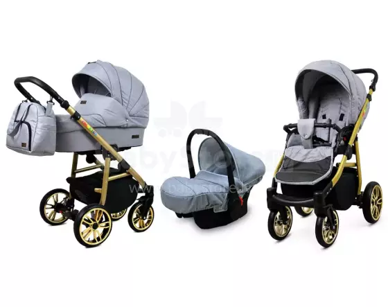 Babylux Color Lux Art.286204 Silver Flex Universālie rati/ratiņi 3 in1