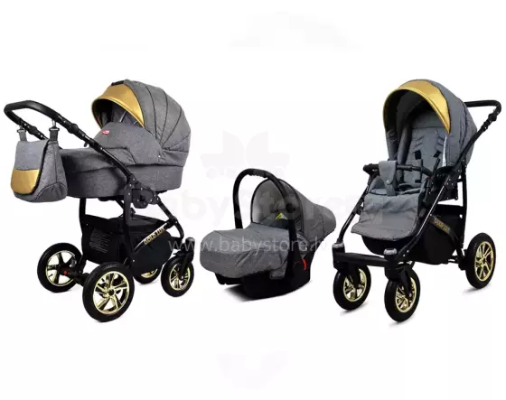 Babylux Gold Lux Art.286207 Flaxen Universālie rati/ratiņi 3 in1