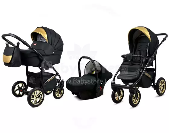 Babylux Gold Lux Art.28621 Onyx  Универсальная коляска 3 в 1