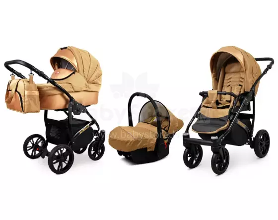 Babylux Miracle Art.286327 Gold Braid  Универсальная коляска 3 в 1