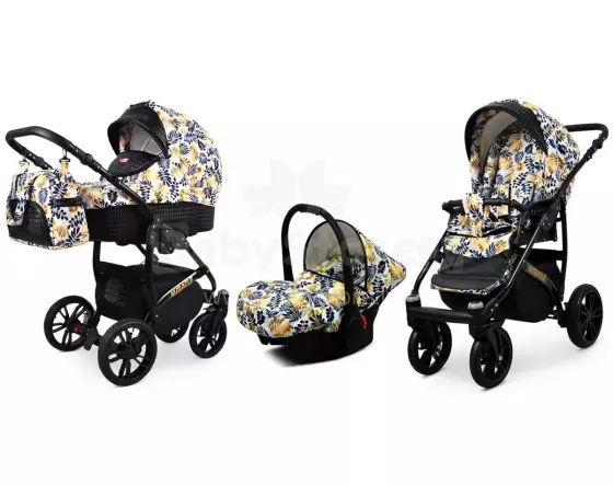 Babylux Miracle Art.286328 Gold Leaf Универсальная коляска 3 в 1