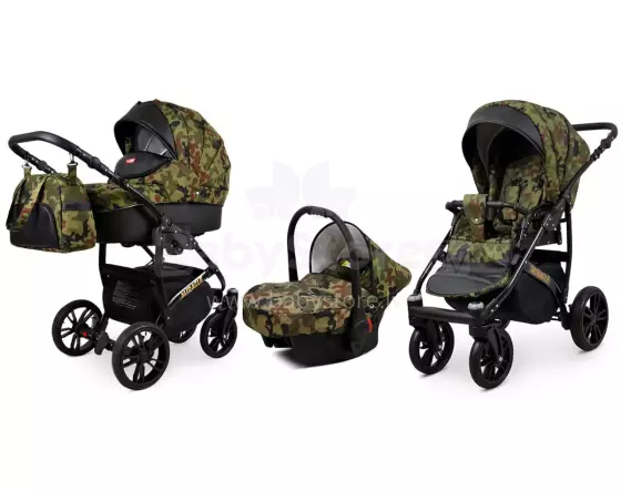 Babylux Miracle Art.286333 Tactical Maro Universal 3-in-1 stroller