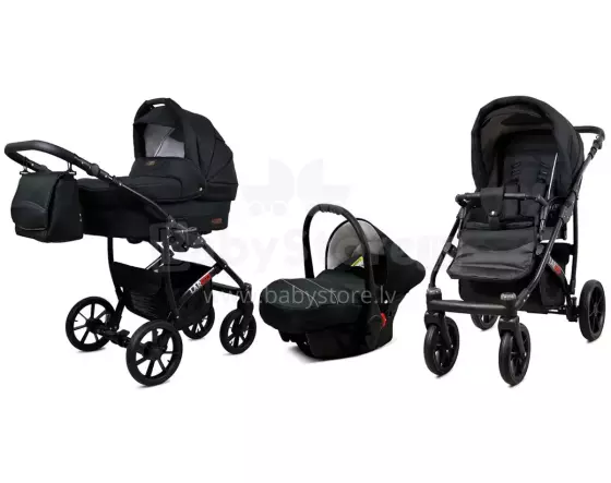 Babylux Largo Art.286418 Black Универсальная коляска 3 в 1