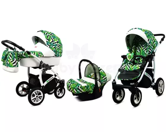 Babylux Tropical Art.286422 Banana Leaf Универсальная коляска 3 в 1