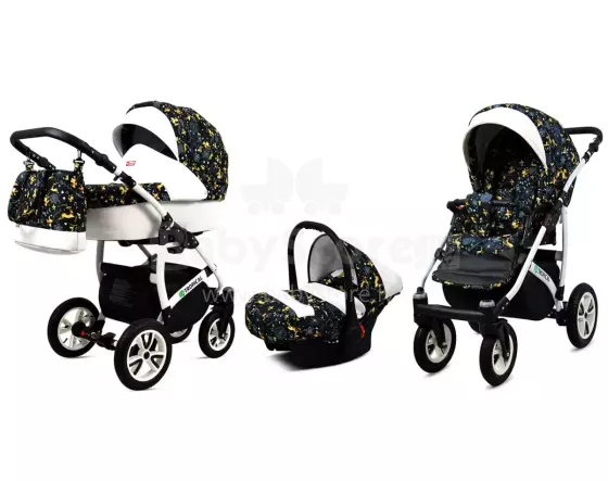 Babylux Tropical Art.286425 Gold Deer  Universal 3-in-1 stroller