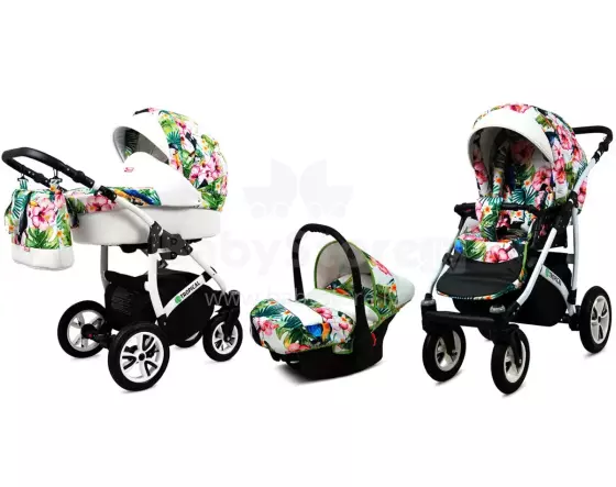 Babylux Tropical Art.286430 Toucans Универсальная коляска 3 в 1