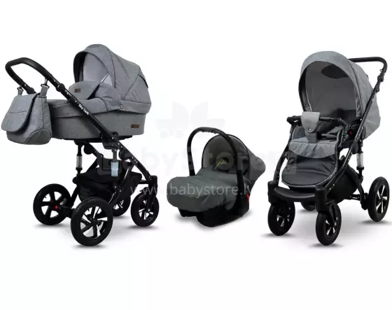 Babylux Sky Lark Art.286435 Grey Flex  Универсальная коляска 3 в 1