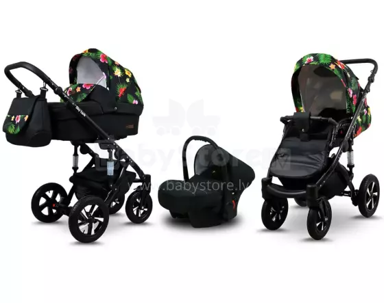Babylux Sky Lark Art.286439 Paradise Flowers Universālie rati/ratiņi 3 in1