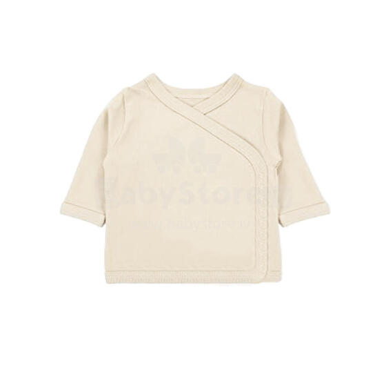 La Bebe™ Long-Sleeved Wrap Shirt for Newborn (1 pc), Art.024645, Size 50, 100% Cotton