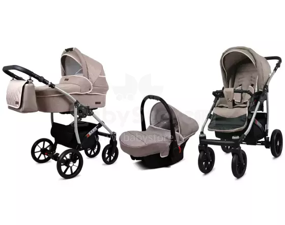 Babylux Qbaro Art.286464 Khaki Универсальная коляска 3 в 1