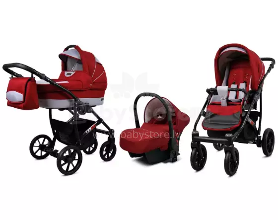 Babylux Largo Art.286479 Chili Silver Universālie rati/ratiņi 3 in1