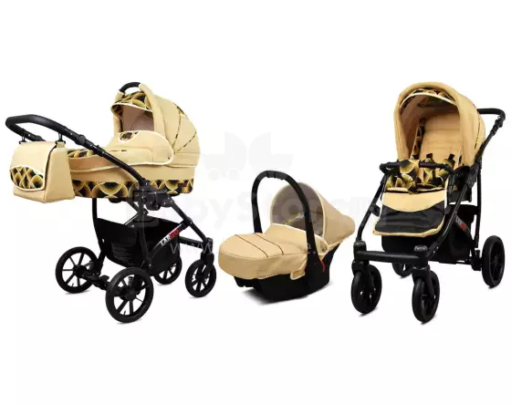 Babylux Largo Art.286483 Gold Rainbow Universālie rati/ratiņi 3 in1