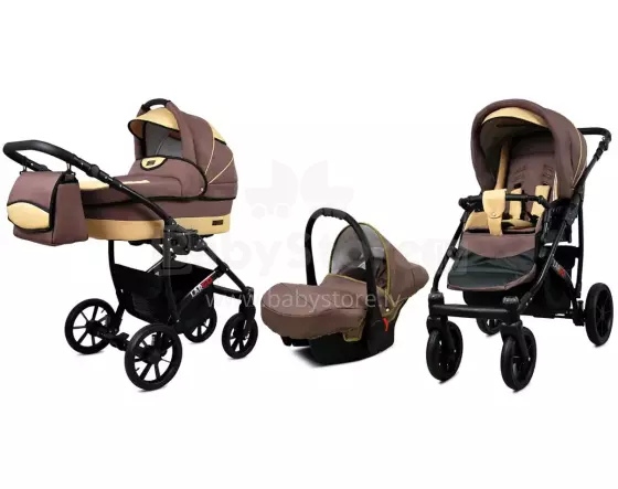 Babylux Largo Art.286486 Latte Beige Универсальная коляска 3 в 1