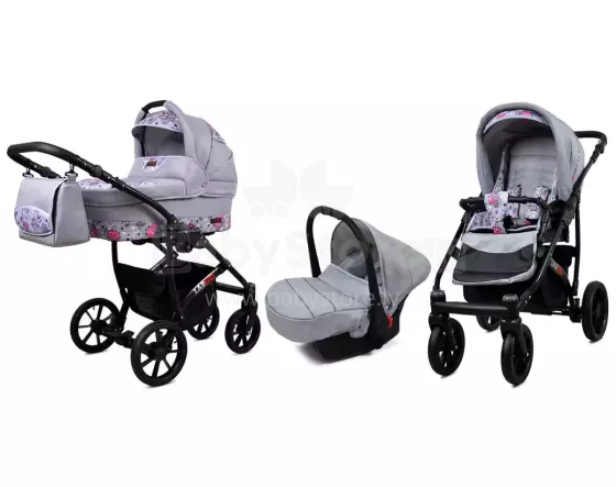 Babylux Largo Art.286489 Pink Owl  Универсальная коляска 3 в 1